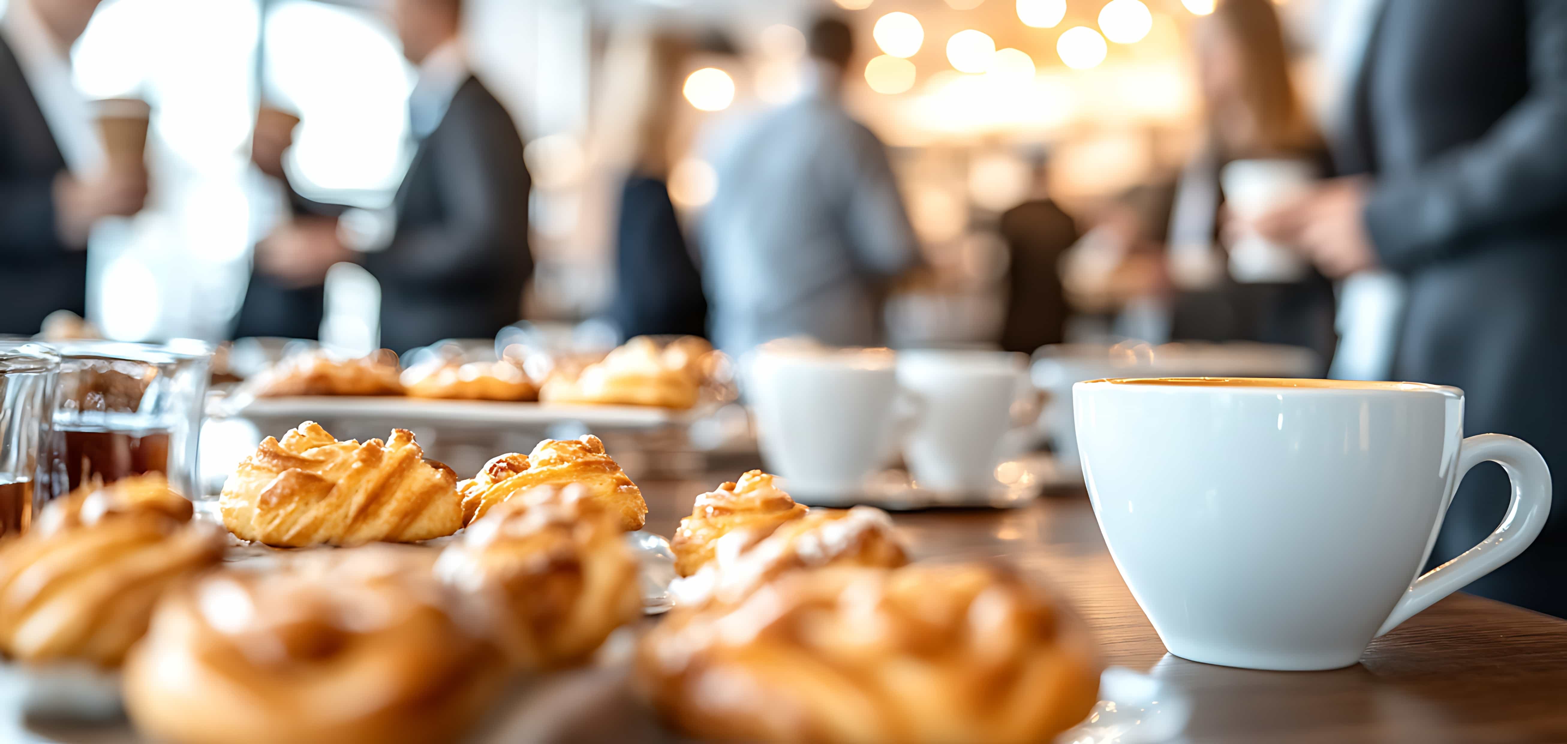 Gebäck und Kaffee